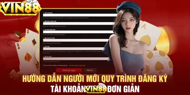 Chỉ dẫn đăng ký tài khoản VIN88